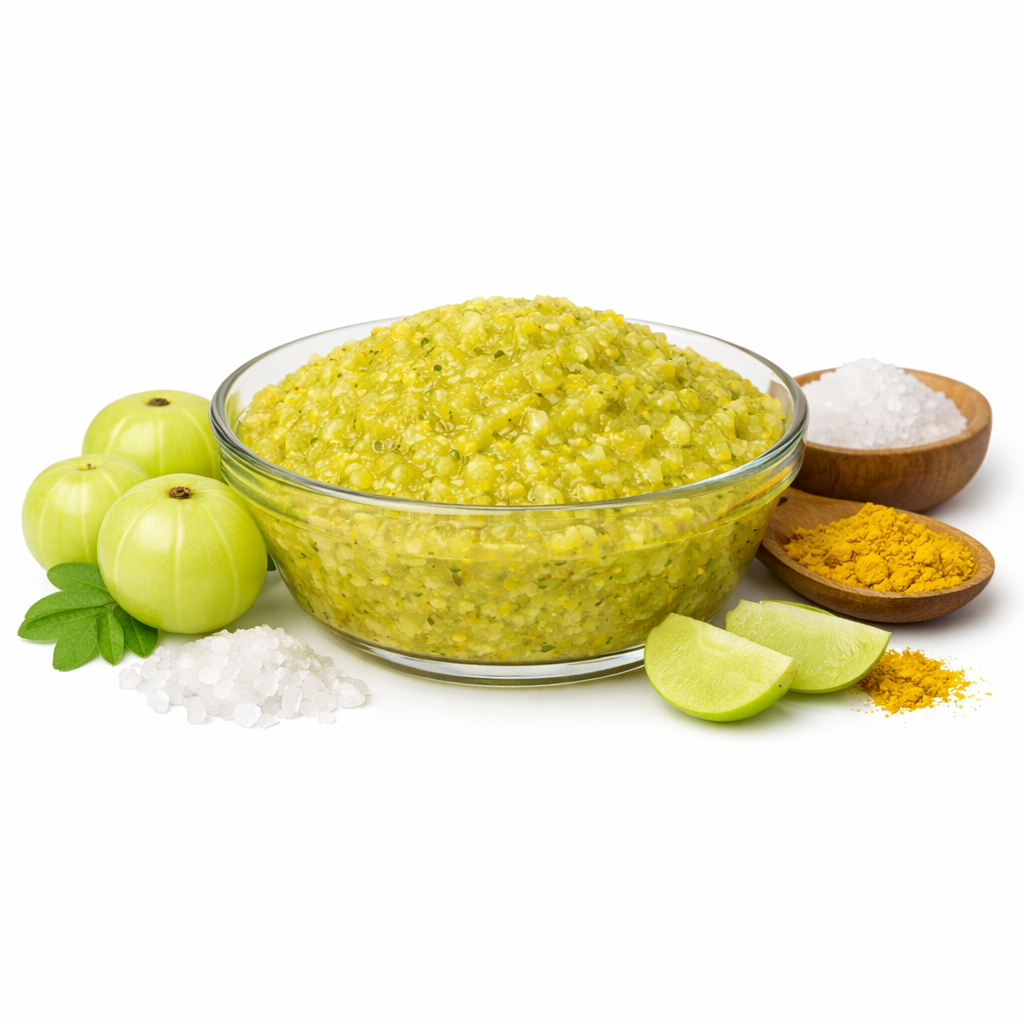 Crushed Gooseberry Pickle ఉసిరి కాయ తొక్కు